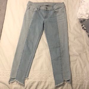 Mutli-toned Jegging Crop Capris